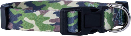 Camo Dog Collar (Large, Green)